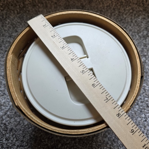 Longaberger Crock  Canister Basket Hard Plastic Protector W/Lid No Wooden Lid‎ - Picture 11 of 11